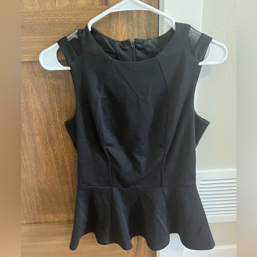 Mossimo Supply Co. Black Peplum Blouse